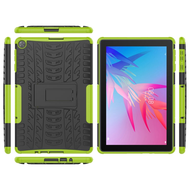 Tire Texture Shockproof TPU+PC Protective Case with Holder