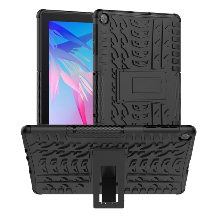 Tire Texture Shockproof TPU+PC Protective Case with Holder