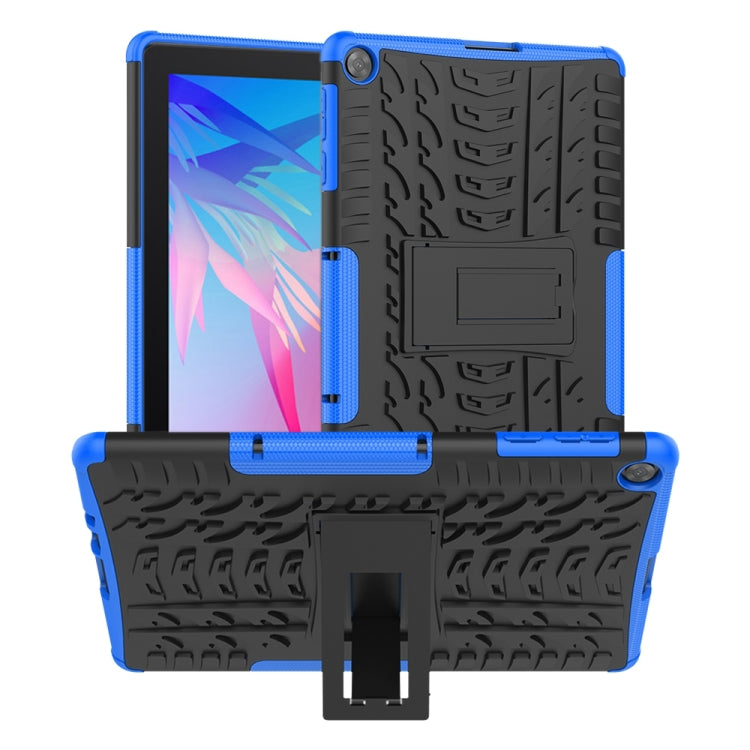 Tire Texture Shockproof TPU+PC Protective Case with Holder