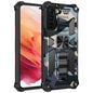 Camouflage Armor Shockproof TPU + PC Magnetic Protective Case with Holder