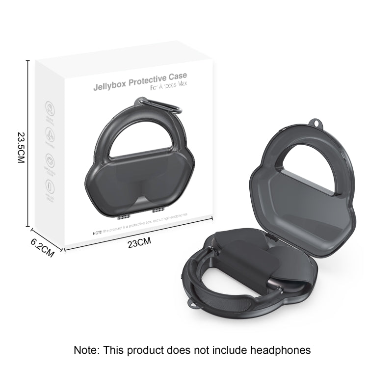 PP Jelly Color Headphone Protective Case for AirPods Max / Max 2, with Hook, PP Black, PP White, PP Green, PP Red