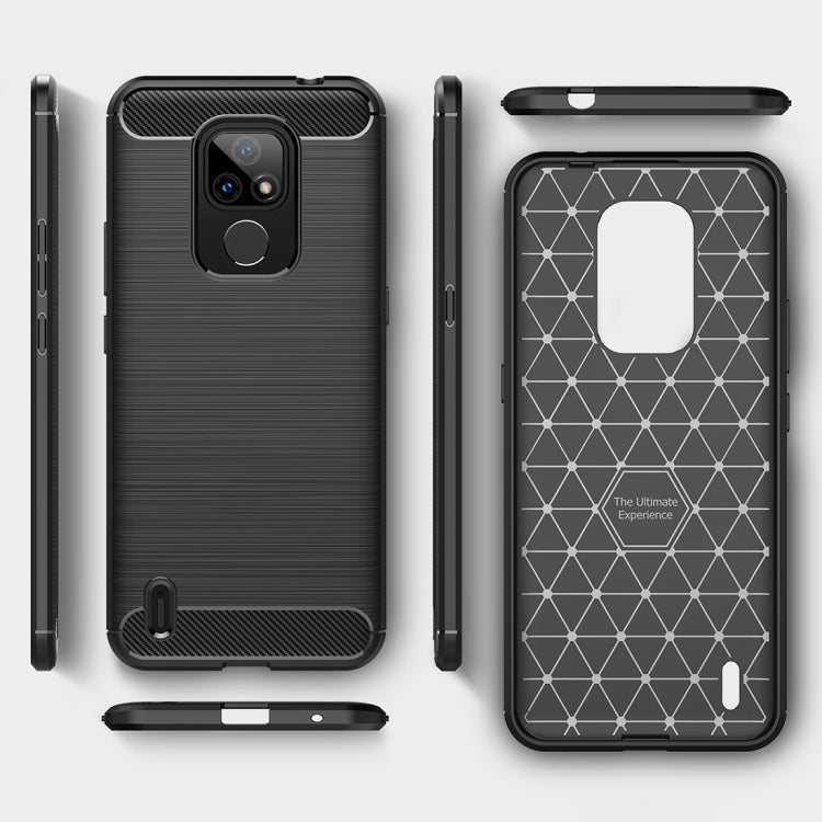 Brushed Texture Carbon Fiber TPU Case, For Motorola Moto E7 (2020), For OnePlus 9 Pro