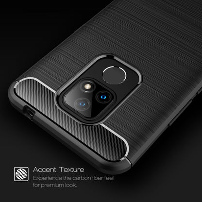 Brushed Texture Carbon Fiber TPU Case, For Motorola Moto E7 (2020), For OnePlus 9 Pro