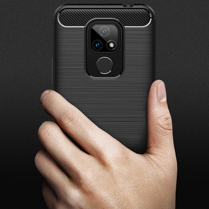 Brushed Texture Carbon Fiber TPU Case, For Motorola Moto E7 (2020), For OnePlus 9 Pro