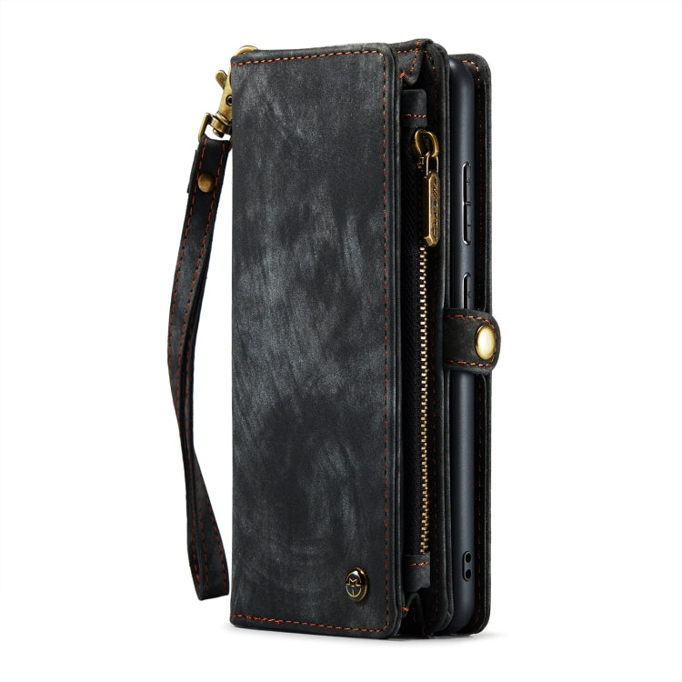 CaseMe Detachable Multifunctional Horizontal Flip Leather Case, with Card Slot & Holder & Zipper Wallet & Photo Frame