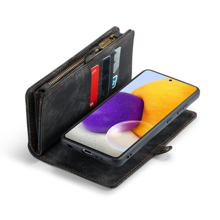 CaseMe Detachable Multifunctional Horizontal Flip Leather Case, with Card Slot & Holder & Zipper Wallet & Photo Frame