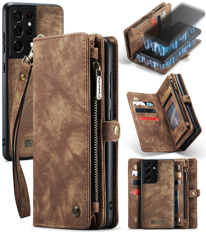 CaseMe Detachable Multifunctional Horizontal Flip Leather Case, with Card Slot & Holder & Zipper Wallet & Photo Frame