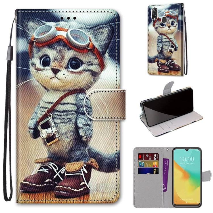 Coloured Drawing Cross Texture Horizontal Flip PU Leather Case with Holder & Card Slots & Wallet & Lanyard, Series 1