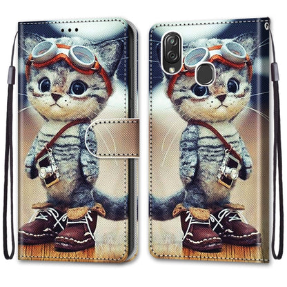 Coloured Drawing Cross Texture Horizontal Flip PU Leather Case with Holder & Card Slots & Wallet & Lanyard, Series 1