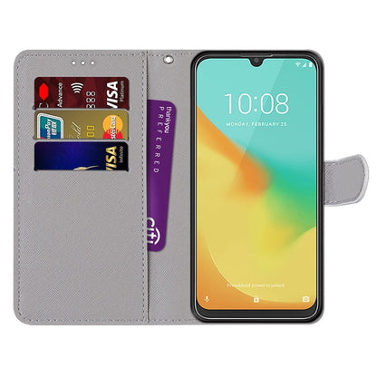 Coloured Drawing Cross Texture Horizontal Flip PU Leather Case with Holder & Card Slots & Wallet & Lanyard, Series 1