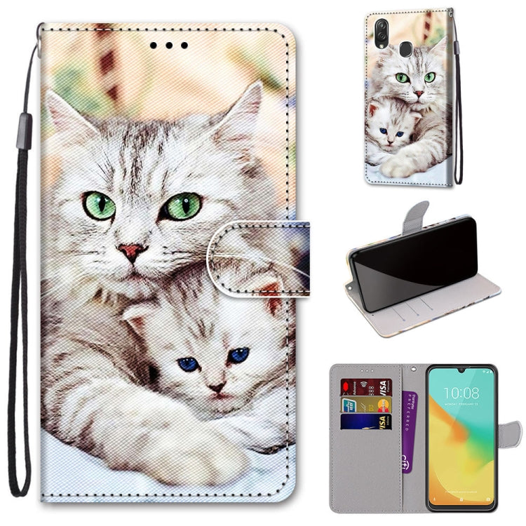 Coloured Drawing Cross Texture Horizontal Flip PU Leather Case with Holder & Card Slots & Wallet & Lanyard, Series 1