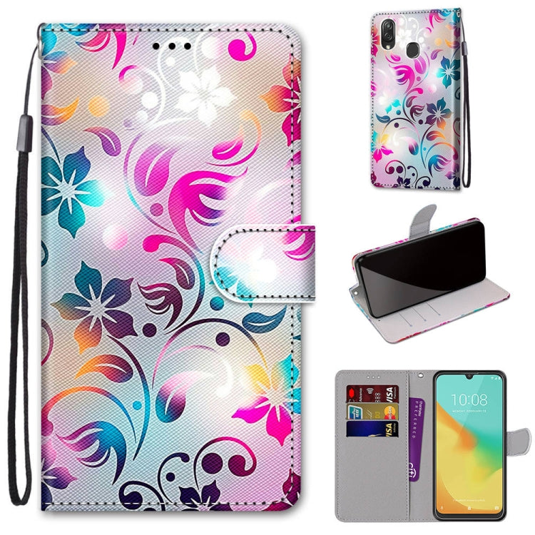 Coloured Drawing Cross Texture Horizontal Flip PU Leather Case with Holder & Card Slots & Wallet & Lanyard, Series 1