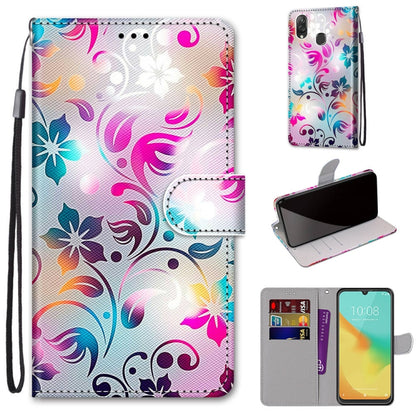 Coloured Drawing Cross Texture Horizontal Flip PU Leather Case with Holder & Card Slots & Wallet & Lanyard, Series 1