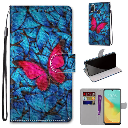 Coloured Drawing Cross Texture Horizontal Flip PU Leather Case with Holder & Card Slots & Wallet & Lanyard, Series 1