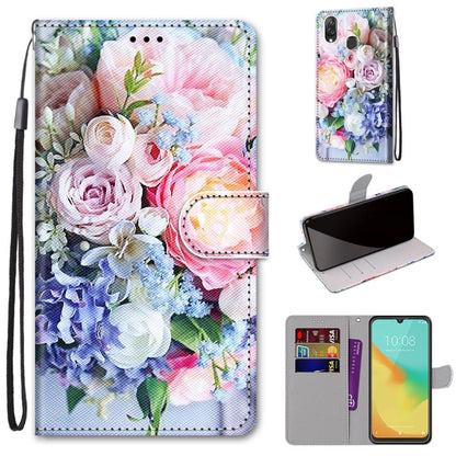 Coloured Drawing Cross Texture Horizontal Flip PU Leather Case with Holder & Card Slots & Wallet & Lanyard, Series 1