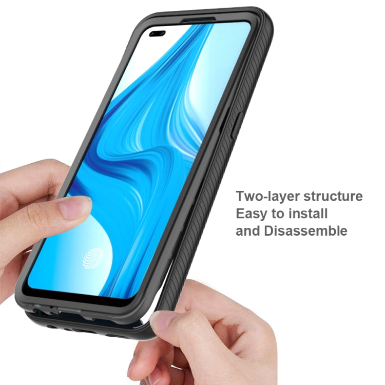 Starry Sky Solid Color Series Shockproof PC + TPU Protective Case, For OPPO A93, For OnePlus Nord N100