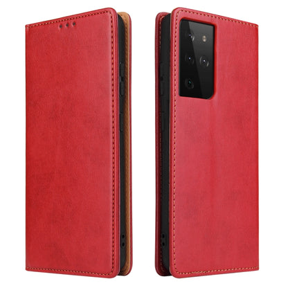 Fierre Shann PU Genuine Leather Texture Horizontal Flip Leather Case with Holder & Card Slots & Wallet, For Samsung Galaxy S21 5G, For Samsung Galaxy S21+ 5G, For Samsung Galaxy S21 Ultra 5G