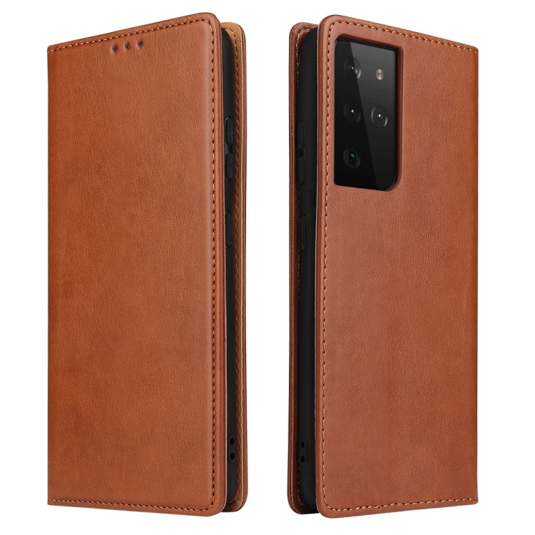 Fierre Shann PU Genuine Leather Texture Horizontal Flip Leather Case with Holder & Card Slots & Wallet