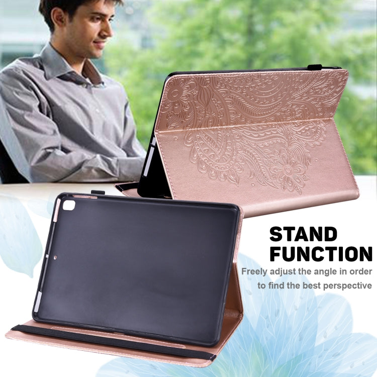 Peacock Embossed Pattern TPU + PU Horizontal Flip Leather Case with Holder & Card Slots & Wallet, For Samsung Galaxy Tab A7 T500, For Samsung Galaxy Tab S6 Lite P610, For Samsung Galaxy Tab A 8.0 (2019) T290, For Samsung Galaxy Tab A 10.1 (2019) T510