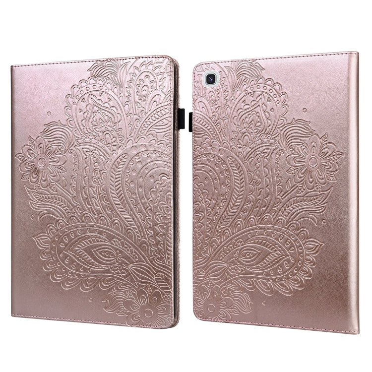 Peacock Embossed Pattern TPU + PU Horizontal Flip Leather Case with Holder & Card Slots & Wallet, For Samsung Galaxy Tab A7 T500, For Samsung Galaxy Tab S6 Lite P610, For Samsung Galaxy Tab A 8.0 (2019) T290, For Samsung Galaxy Tab A 10.1 (2019) T510