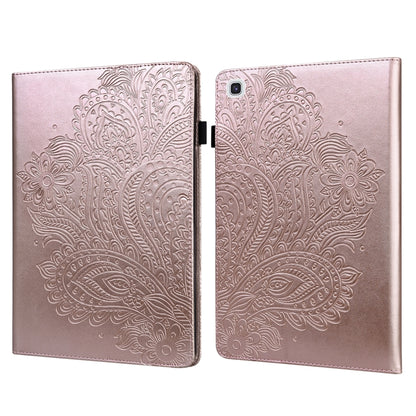 Peacock Embossed Pattern TPU + PU Horizontal Flip Leather Case with Holder & Card Slots & Wallet, For Samsung Galaxy Tab A7 T500, For Samsung Galaxy Tab S6 Lite P610, For Samsung Galaxy Tab A 8.0 (2019) T290, For Samsung Galaxy Tab A 10.1 (2019) T510