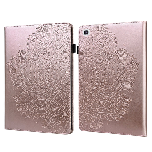 Peacock Embossed Pattern TPU + PU Horizontal Flip Leather Case with Holder & Card Slots & Wallet, For Samsung Galaxy Tab A7 T500, For Samsung Galaxy Tab S6 Lite P610, For Samsung Galaxy Tab A 8.0 (2019) T290, For Samsung Galaxy Tab A 10.1 (2019) T510
