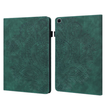 Peacock Embossed Pattern TPU + PU Horizontal Flip Leather Case with Holder & Card Slots & Wallet, For Samsung Galaxy Tab A7 T500, For Samsung Galaxy Tab S6 Lite P610, For Samsung Galaxy Tab A 8.0 (2019) T290, For Samsung Galaxy Tab A 10.1 (2019) T510