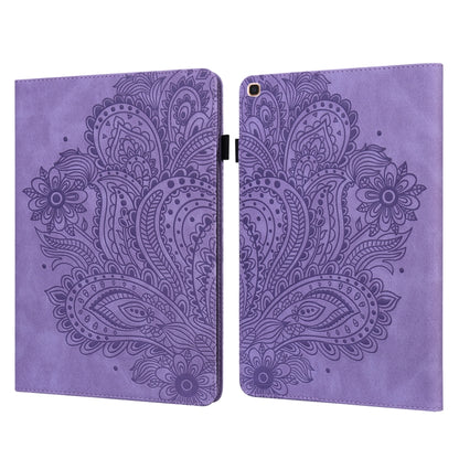Peacock Embossed Pattern TPU + PU Horizontal Flip Leather Case with Holder & Card Slots & Wallet, For Samsung Galaxy Tab A7 T500, For Samsung Galaxy Tab S6 Lite P610, For Samsung Galaxy Tab A 8.0 (2019) T290, For Samsung Galaxy Tab A 10.1 (2019) T510