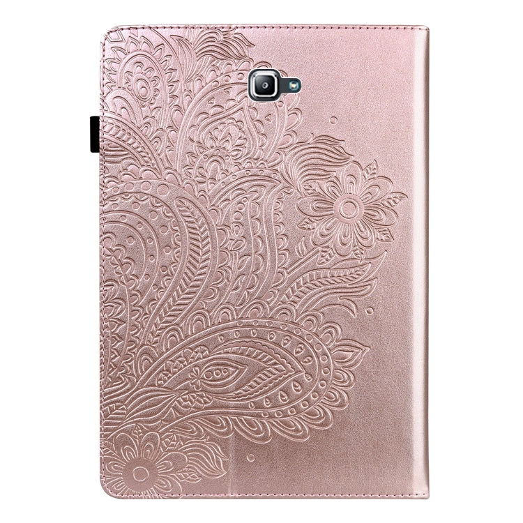 Peacock Embossed Pattern TPU + PU Horizontal Flip Leather Case with Holder & Card Slots & Wallet, For Samsung Galaxy Tab A 10.1 (2016) T580, For Samsung Galaxy Tab S2 9.7 T815, For Samsung Galaxy Tab S8 / Galaxy Tab S7 T875
