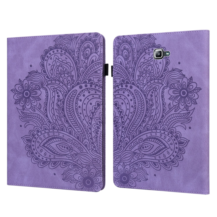Peacock Embossed Pattern TPU + PU Horizontal Flip Leather Case with Holder & Card Slots & Wallet, For Samsung Galaxy Tab A 10.1 (2016) T580, For Samsung Galaxy Tab S2 9.7 T815, For Samsung Galaxy Tab S8 / Galaxy Tab S7 T875