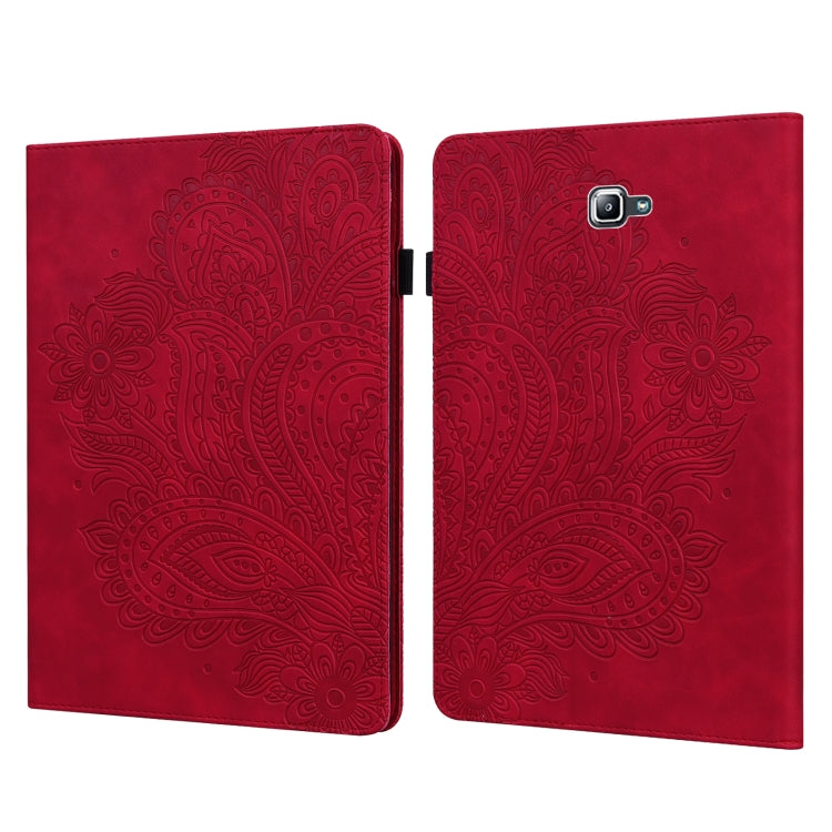 Peacock Embossed Pattern TPU + PU Horizontal Flip Leather Case with Holder & Card Slots & Wallet, For Samsung Galaxy Tab A 10.1 (2016) T580, For Samsung Galaxy Tab S2 9.7 T815, For Samsung Galaxy Tab S8 / Galaxy Tab S7 T875