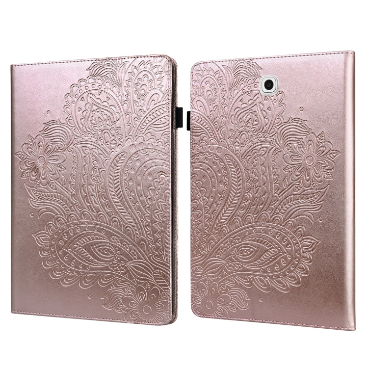Peacock Embossed Pattern TPU + PU Horizontal Flip Leather Case with Holder & Card Slots & Wallet, For Samsung Galaxy Tab A 10.1 (2016) T580, For Samsung Galaxy Tab S2 9.7 T815, For Samsung Galaxy Tab S8 / Galaxy Tab S7 T875