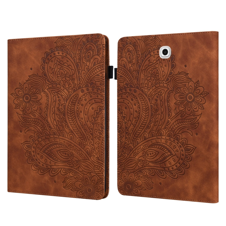 Peacock Embossed Pattern TPU + PU Horizontal Flip Leather Case with Holder & Card Slots & Wallet, For Samsung Galaxy Tab A 10.1 (2016) T580, For Samsung Galaxy Tab S2 9.7 T815, For Samsung Galaxy Tab S8 / Galaxy Tab S7 T875