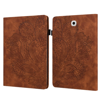 Peacock Embossed Pattern TPU + PU Horizontal Flip Leather Case with Holder & Card Slots & Wallet, For Samsung Galaxy Tab A 10.1 (2016) T580, For Samsung Galaxy Tab S2 9.7 T815, For Samsung Galaxy Tab S8 / Galaxy Tab S7 T875