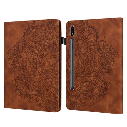 Peacock Embossed Pattern TPU + PU Horizontal Flip Leather Case with Holder & Card Slots & Wallet, For Samsung Galaxy Tab A 10.1 (2016) T580, For Samsung Galaxy Tab S2 9.7 T815, For Samsung Galaxy Tab S8 / Galaxy Tab S7 T875