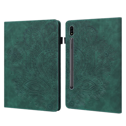 Peacock Embossed Pattern TPU + PU Horizontal Flip Leather Case with Holder & Card Slots & Wallet, For Samsung Galaxy Tab A 10.1 (2016) T580, For Samsung Galaxy Tab S2 9.7 T815, For Samsung Galaxy Tab S8 / Galaxy Tab S7 T875