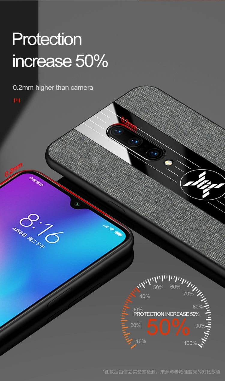 XINLI Stitching Cloth Textue Shockproof TPU Protective Case, For OnePlus 6, For OnePlus 6T, For OnePlus 7 Pro, For Meizu Note 8, For Meizu Note 9