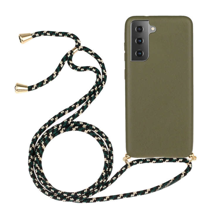 Wheat Straw Material + TPU Protective Case with Lanyard