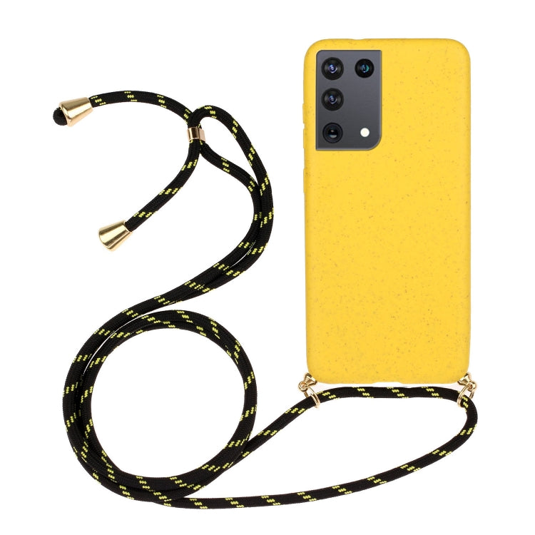 Wheat Straw Material + TPU Protective Case with Lanyard