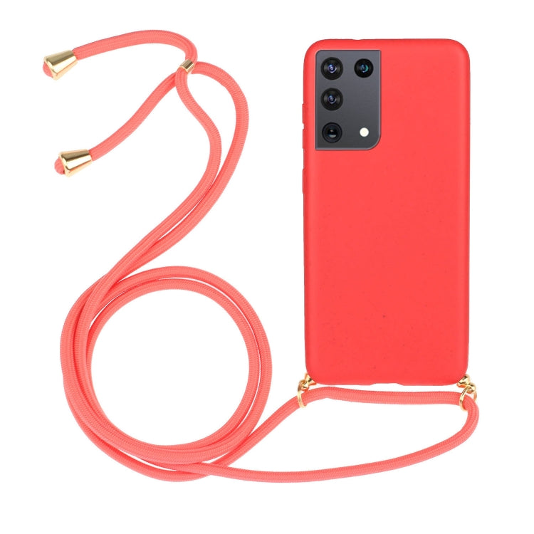 Wheat Straw Material + TPU Protective Case with Lanyard