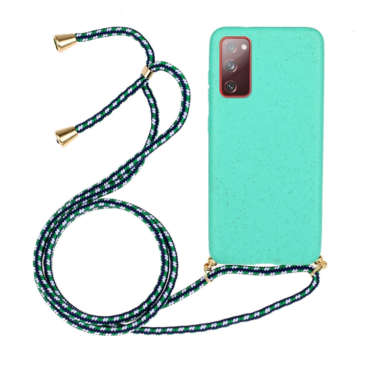Wheat Straw Material + TPU Protective Case with Lanyard, For Samsung Galaxy S21 5G, For Samsung Galaxy S21+ 5G, For Samsung Galaxy S21 Ultra 5G, For Samsung Galaxy S20 FE