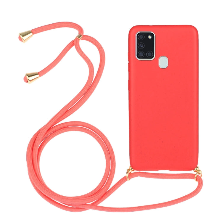 Wheat Straw Material + TPU Protective Case with Lanyard