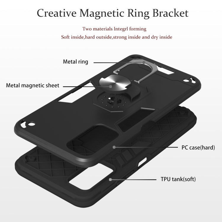 Armour Series PC + TPU Protective Case with Ring Holder