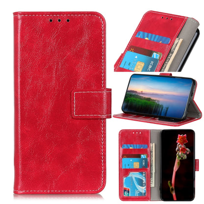 Retro Crazy Horse Texture Horizontal Flip Leather Case for OnePlus 6T , with Holder & Card Slots & Wallet & Photo Frame