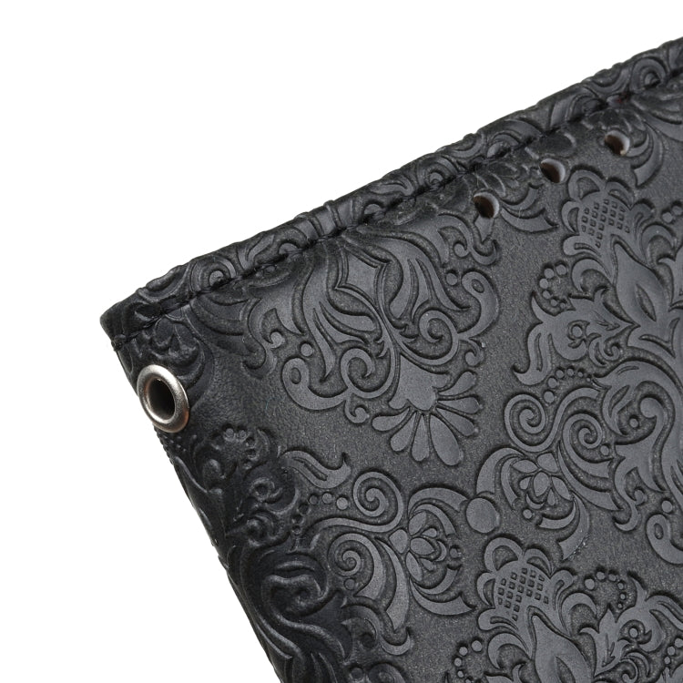 European Floral Embossed Copper Buckle Horizontal Flip PU Leather Case with Holder & Card Slots & Wallet & Photo Frame