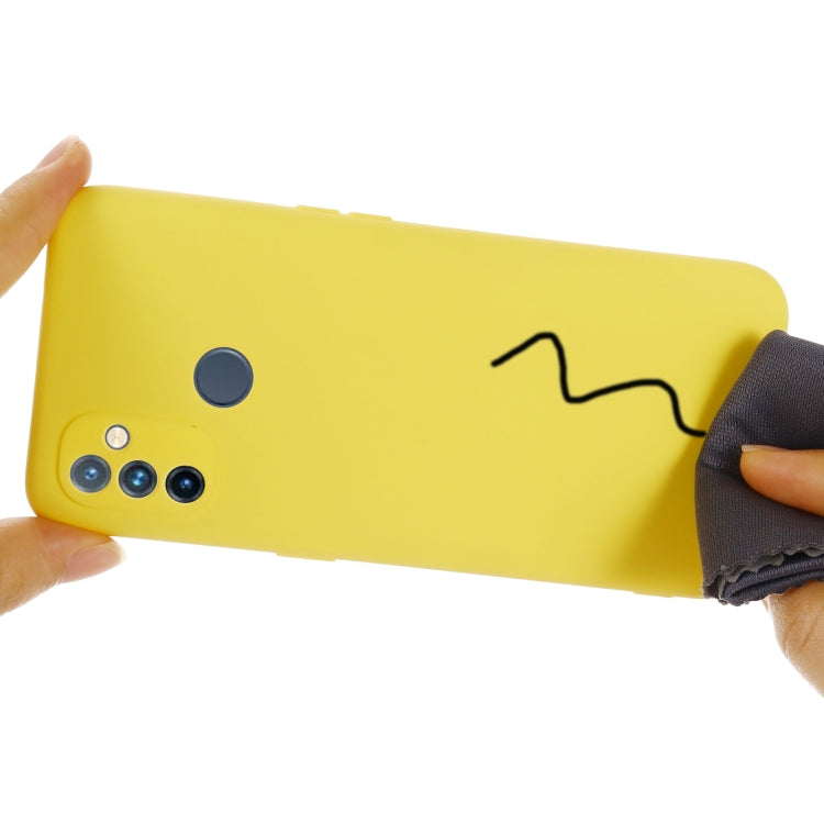 Pure Color Liquid Silicone Shockproof Full Coverage Case, For OnePlus Nord N100