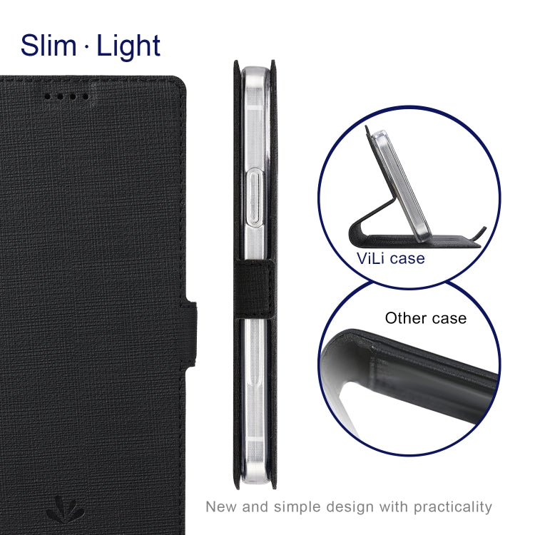 ViLi K Series Shockproof TPU + PU Leather Magnetic Buckle Horizontal Flip Case with Card Slots & Wallet & Holder, For OnePlus Nord N10 5G, For OnePlus 8T