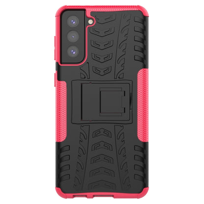 Tire Texture Shockproof TPU+PC Protective Case with Holder, For Samsung Galaxy S21+ 5G, For Xiaomi Poco M3 /Redmi Note 9 4G