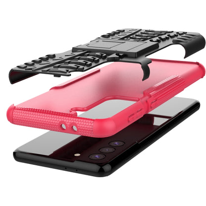 Tire Texture Shockproof TPU+PC Protective Case with Holder, For Samsung Galaxy S21+ 5G, For Xiaomi Poco M3 /Redmi Note 9 4G