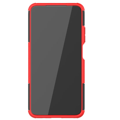 Tire Texture Shockproof TPU+PC Protective Case with Holder, For Xiaomi Poco M3 /Redmi Note 9 4G